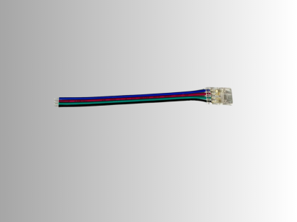 מחבר הזנה לפס לד 14W COB - מחליף צבעים RGB