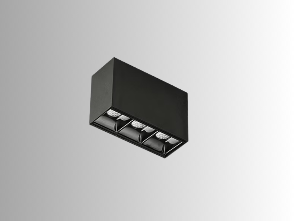 סטאר שקוע 24V 3X1W לבן חם - גוף שחור