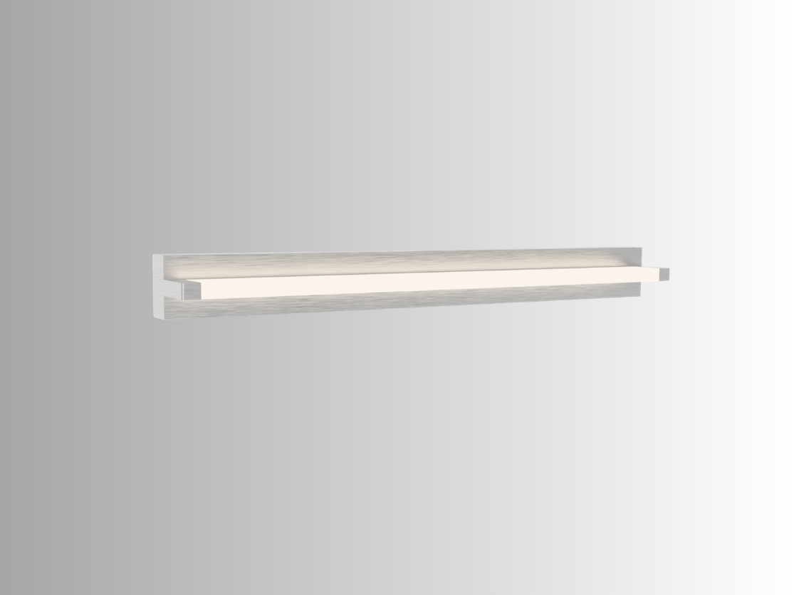צמוד קיר רימון 3CCT - 20W - גוף ניקל - 60 ס"מ