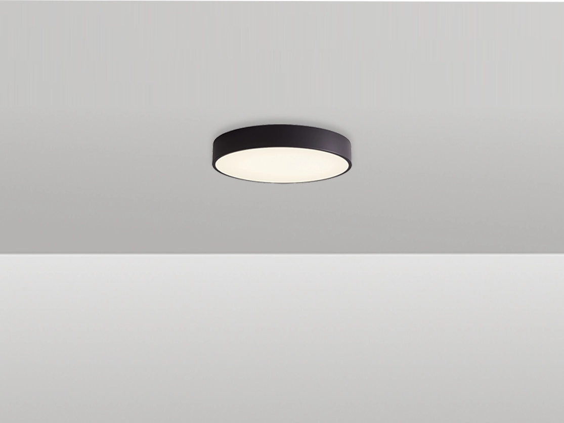 צמוד תקרה ברלין 30W CCT קוטר 40 ס"מ - גוף שחור (25W)