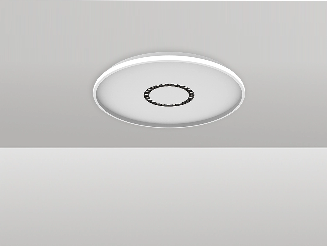 צמוד תקרה וגאס 24W + 40W - לבן חם - גוף לבן - ק.80