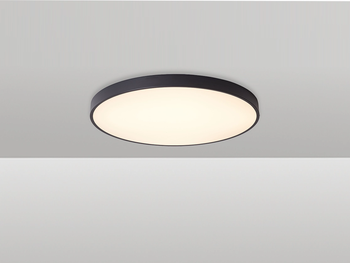 צמוד תקרה ונציה CCT - 80W - גוף שחור - ק.80