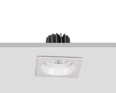 שקוע תקרה טום מרובע 12W לבן 4200K גוף לבן