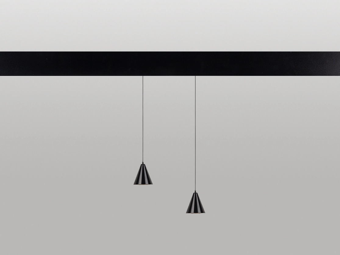 תלוי לופז 5W למערכת מטרו - לבן חם - גוף שחור