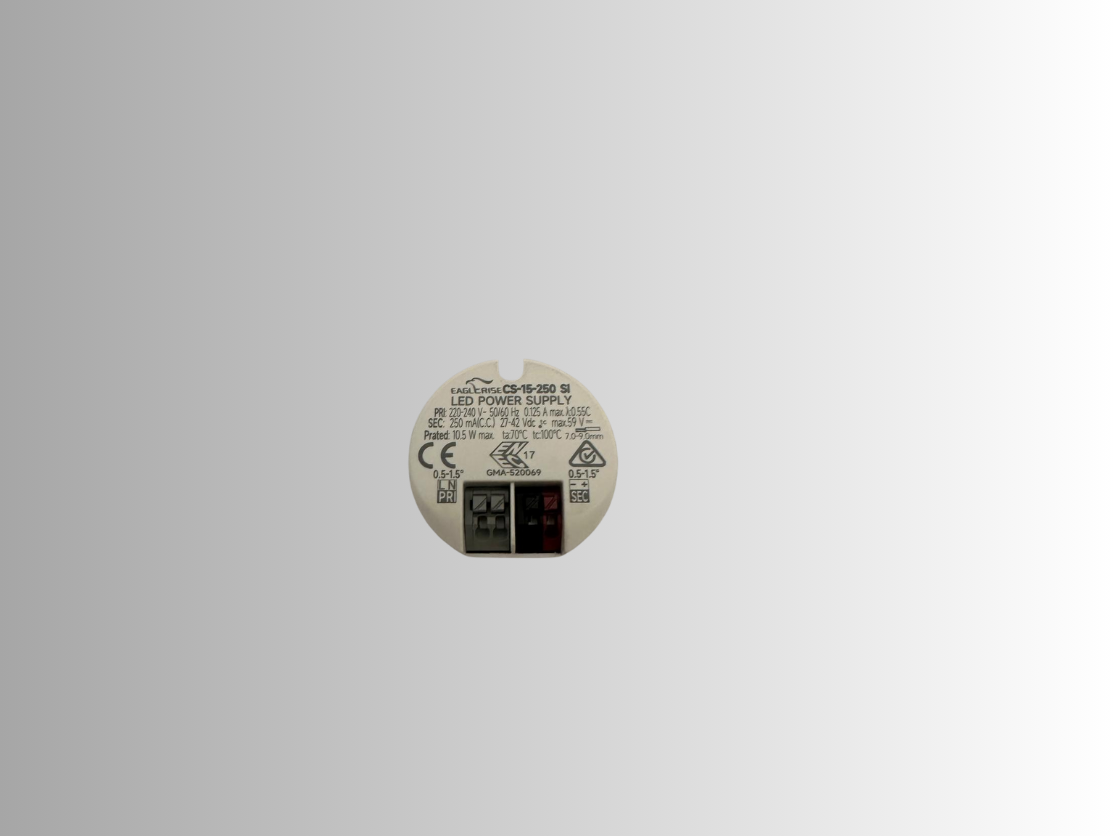 שנאי זרם עגול - 10W | 250mA |  CS-15-250 SI
