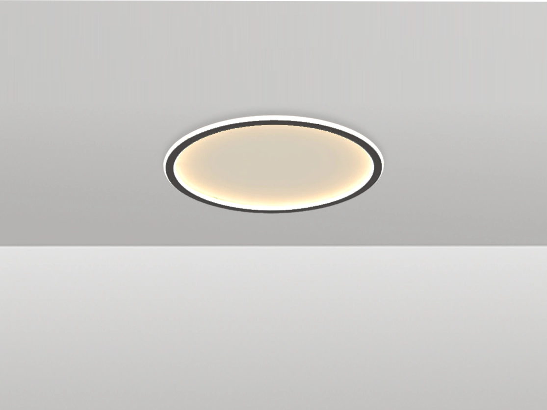 צמוד תקרה קלאוד 60W - ק.60 - לבן חם - גוף שחור