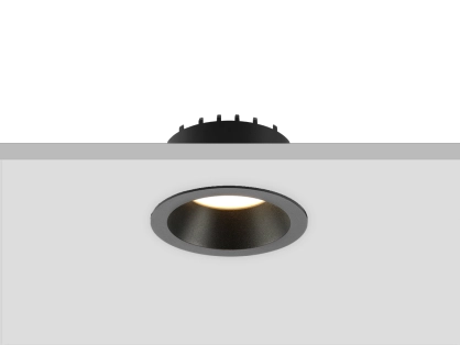 שקוע תקרה שקד 15W גוון אור מתחלף - גוף שחור