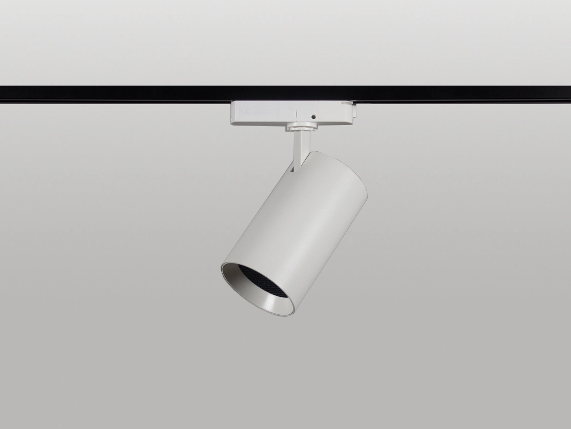 תבור לפס צבירה 40W לבן חם 3000K - גוף לבן - תלת פאזי
