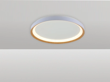 צמוד תקרה תלתן CCT 48W - גוף לבן / עץ - ק.60